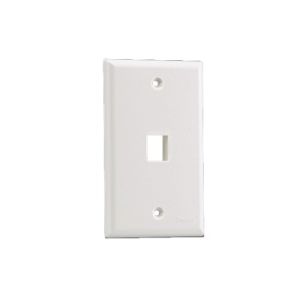 Placa de Pared Vertical, Salida Para 1 Puerto Keystone, Color Marfil
