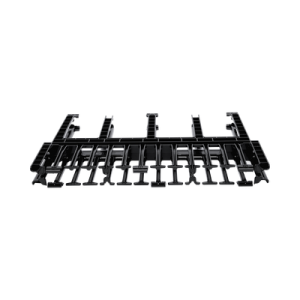 Organizador de Cables Horizontal NetManager de Alta Densidad, Doble (Frontal y Posterior), Para Rack de 19in, 1UR, Color Negro