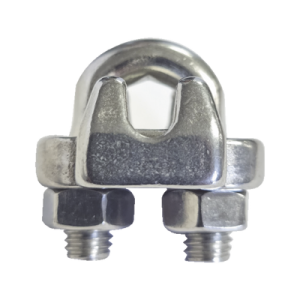 Nudo/ Perro/ Abrazadera Acero Forjado para Cable de 5/16", Acero Inoxidable.