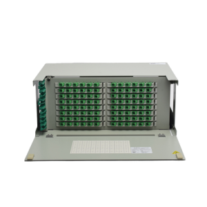 Distribuidor de Fibra Óptica para 96 Empalmes, con 96 Acopladores SC/APC y 96 Pigtails, 19, 4 UR