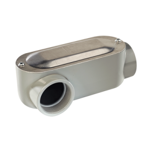 Caja Oval Roscada tipo LR de 3/4" (19.05 mm) / Incluye tapa y tornillos.