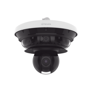 Cámara IP Multisensor 34MP (4 sensores 4K) con lentes motorizados / PTZ 2 MP 40X / Hasta 2 tarjetas MicroSD de 512GB / WDR de hasta 150dB / IP66 / IK10 / autoseguimiento / Inteligencia artificial para eventos