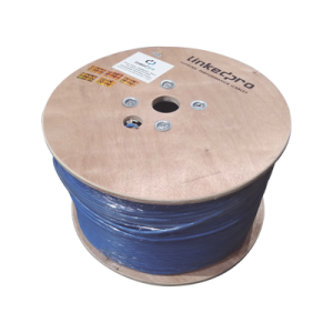 Bobina de 1000 Metros (3280.84 Pies) Cable Cat6+ Calibre 23 Alto Desempeño, ETL, UL, Color Azul, Super Flexible, de 1000 Metros (3280.84 Pies), para Aplicaciones de CCTV, Video HD, y Redes de Datos