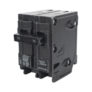 Interruptor automático enchufable tipo QP 2 polos, 70 amp