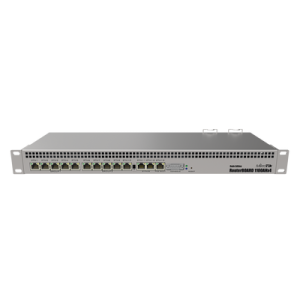 RB1100AHx4 Dude Edition, 13 Puertos Gigabit, Almacenamiento M.2 60GB para Base de Datos Dude