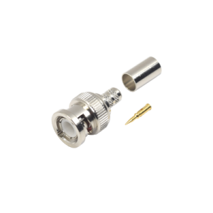 Conector BNC Macho de Anillo para cables RG-8/X, LMR-240, 9258.