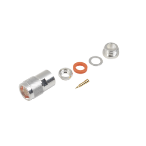 Conector N Macho de Rosca para Cables 9913, RFLASH-1113, 7810A, RG8/U-SYS, CNT-400, 8214, Plata/Oro/Teflón.