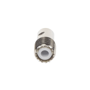 Conector UHF hembra (SO-239) de rosca para cable RG-58/U, RG-142/U.