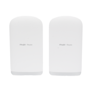 Kit Punto a Punto Ruijie RG-EST350G / Wi-Fi 5 (802.11ac Wave2) 867 Mbps / Antena 16 dBi MIMO 2x2 MU-MIMO / 3 Puertos Gigabit / Alcance 5 km (16,404 ft) / IP55 / Administración Cloud