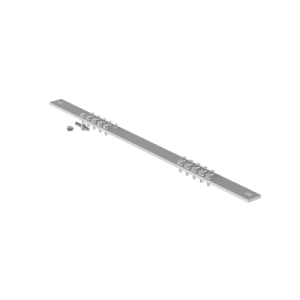Barra de Conexión a Tierra, Para Rack de 19", Con 20 Orificios Para Conexión Rápida de Equipos, Incluye 20 Tornillos # 12-24 x 1/2" Instalados