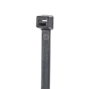 Cincho de Nylon 6.6 StrongHold™, 200mm largo x 2.5mm ancho, Color Negro, Exterior Resistente a Rayos UV, Paquete de 100pz