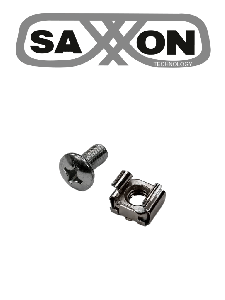 SAXXON SXSCW001- Tornillos de acero inoxidable para Rack / Acero Inoxidable / 12-24 / Bolsa de 50 pz