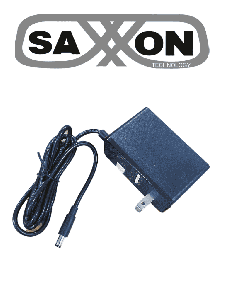 SAXXON KA18F1201500USH - Fuente de Poder Regulada / 12 Vcc 1.5 Amper / Conector Macho / Voltaje de Entrada: 100-240V / Ideal para Cámaras de CCTV, Controles de Acceso y Asistencia