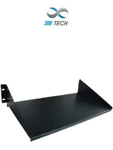 SBE TECH SBE-CT1910 - Charola para rack fija medidas 10" (25.4 cm) de profundidad x 19" (48.26 cm) de ancho, 2 Ur