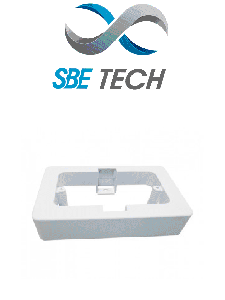 SBE TECH CUNIV - Caja universal de PVC / 2X4 / Gama económica / Fácil instalación/ Fácil limpieza