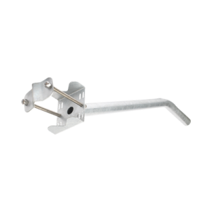 Brazo Galvanizado para Luminaria de 2" Diámetro con Abrazadera para Poste hasta 6" Diámetro.