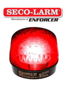 Seco-Larm SL126QR - Luz Estroboscópica Alámbrica, 6-12VDC, Roja Compatible IHORN / RISCO / DSC / BOSCH