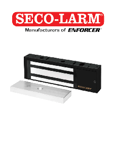 E941SB1K2PQ - Cerradura Electromagnética De 1200 Lb / Sensor De Adherencia / Voltaje Dual 12/24 VDC / Homologada UL