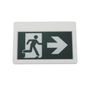 Letrero LED de Señalización de salida "Hombre Corriendo"/ Alto brillo / Uso en pared, lateral o techo / Batería de Respaldo Incluida con hasta 120 minutos de duracion