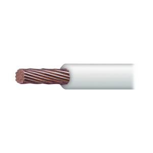 Cable Eléctrico de Cobre Recubierto THW-LS Calibre 6 AWG 19 Hilos Color Blanco (100 metros)