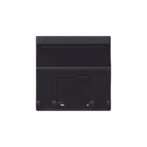 (K80MD64/14) Placa Voz y Datos Inclinada con Guardapolvo y Adaptador para RJ45 Keystone - Color Grafito