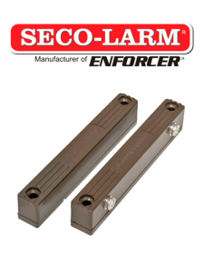 Seco-Larm SM216QBR - Contacto Magnético Uso Rudo CAFE con terminales de tornillo Gap 2 3/4 (70mm) Compatible paneles DSC / RISCO / BOSCH
