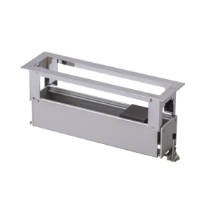 Caja Para Instalación en Escritorio para Voz, Datos o Contactos Eléctricos / Capacidad para 4 Módulos / Salida de Cables Posterior / Los Módulos se Adquieren Aparte / (KFC134/14CY)
