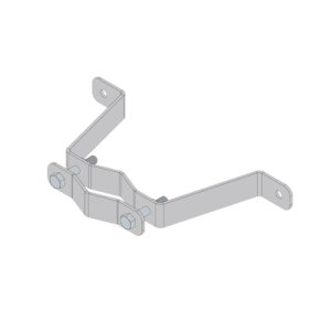 Herraje de Pared Liviano (1 pza) para Sujeción de Mástil 1" a 1-3/4".