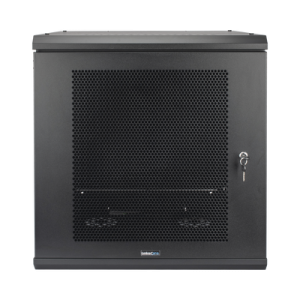 Gabinete de Pared con Puerta Perforada, 635mm de Profundidad, 12U Rack de 19 in, Acero Reforzado