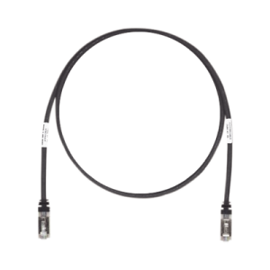 Patch Cord Cat6A, Blindado S/FTP, CM/LS0H, 2.13 Metros (7 Pies), Color Negro