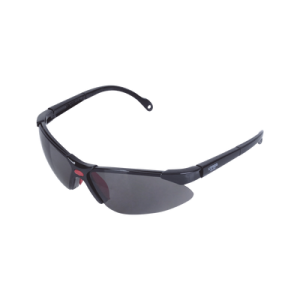 Lentes de seguridad modelo "Orión" negro, armazón de plástico.