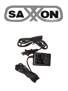 SAXXON SW00120100S10 - Fuente de Poder Regulada / 12V CC, 1 Amper / Conector Macho / Voltaje de entrada: 100-240V / Ideal para Cámaras de CCTV , Controles de Acceso y Asistencia / Cable de 95 cm /