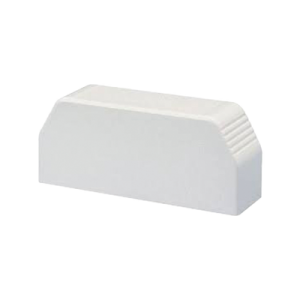 Tapa final, para uso con canaleta T70, Material PVC Rígido, Color Blanco Mate