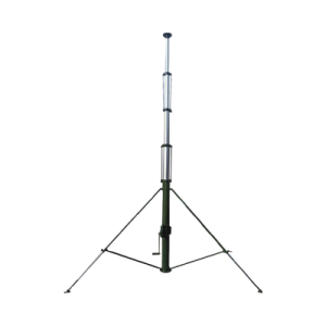 Mástil Telescópico Retraible Manual de 12 metros con Accesorios. Incluye Tripie.