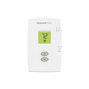 Termostato para sistemas de una sola etapa calor y frio, no programable vertical PRO 1000
