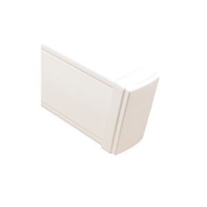 Tapa final en color blanco de PVC auto extinguible, para canaleta TEK100 (5591-02001)