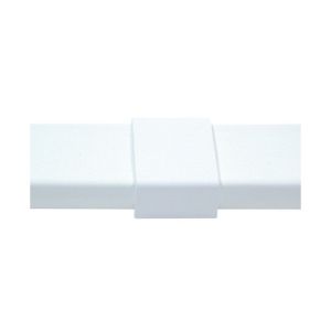Pieza de unión color blanco de PVC auto extinguible, para canaleta PT48 (6180-01002)