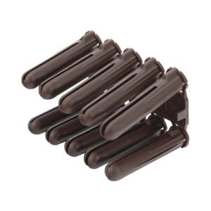 Taquete cafe 5/16" para tornillo 10mm x 1 3/4" (100pzs) (1104-04100)