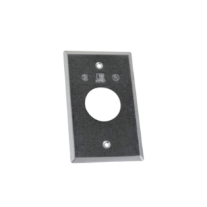 Tapa rectangular aluminio para contacto de 40.3 mm, tipo RR a prueba de intemperie.