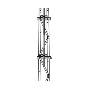 Mástil 2-3/8" x 1.8 m para Montaje en Cara de Torre Super Titan Secciones 1 a 3.