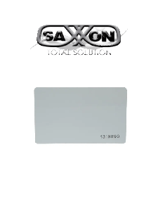 SAXXON SAXTHF01- TAG o Tarjeta De PVC UHF pasivo / Compatible con Lectoras SAXR2656 & SAXR2657 / EPC GEN2 / Folio Impreso