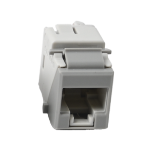 Jack Ultramax Cat6, UTP, Tipo Keystone, Color Gris, Punch Down