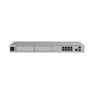 UniFi Dream Machine Pro Max – Cloud Gateway Empresarial con Soporte para 150 Dispositivos y 2000 Clientes, 5 Gbps de Ruteo con IDS/IPS, 2 Bahías para HDD 3.5”, SSD Interno de 128 GB, Failover, Balanceo de Carga y VPN/SD-WAN