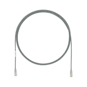 Cable de Parcheo TX6, UTP Cat6, Diámetro Reducido (28AWG), Color Gris, 1.5 Metros (4.92 Pies)
