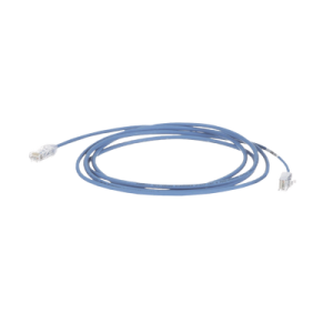 Cable de Parcheo TX6, UTP Cat6, Diámetro Reducido (28AWG), Color Azul, 7.92 Metros (26 Pies)
