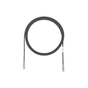 Cable de Parcheo TX6, UTP Cat6, Diámetro Reducido (28AWG), Color Negro, 0.91 Metros (3 Pies)