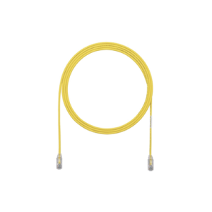 Cable de Parcheo TX6, UTP Cat6, Diámetro Reducido (28AWG), Color Amarillo, 0.91 Metros (3 Pies)