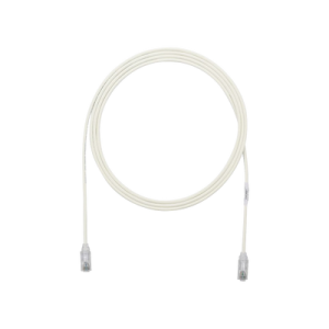 Cable de Parcheo TX6, UTP Cat6, Diámetro Reducido (28AWG), Color Blanco Mate, 1.52 Metros (5 Pies)