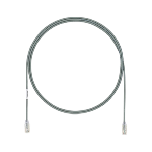 Cable de Parcheo TX6, UTP Cat6, Diámetro Reducido (28AWG), Color Gris, 1.52 Metros (5 Pies)