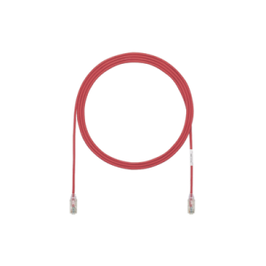 Cable de Parcheo TX6, UTP Cat6, Diámetro Reducido (28AWG), Color Rojo, 1.52 Metros (5 Pies)